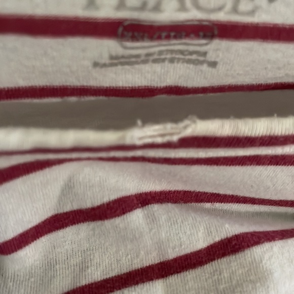 Plum/off white striped t-shirt.  Size XXL.  Children’s place brand - Picture 5 of 6
